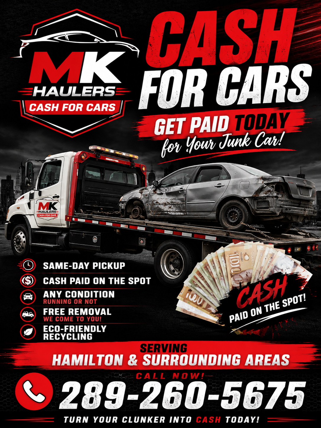 MK Haulers Cash for Cars